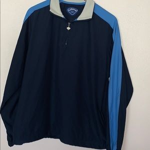 Callaway golf sport windbreaker 1/4 zip w pockets